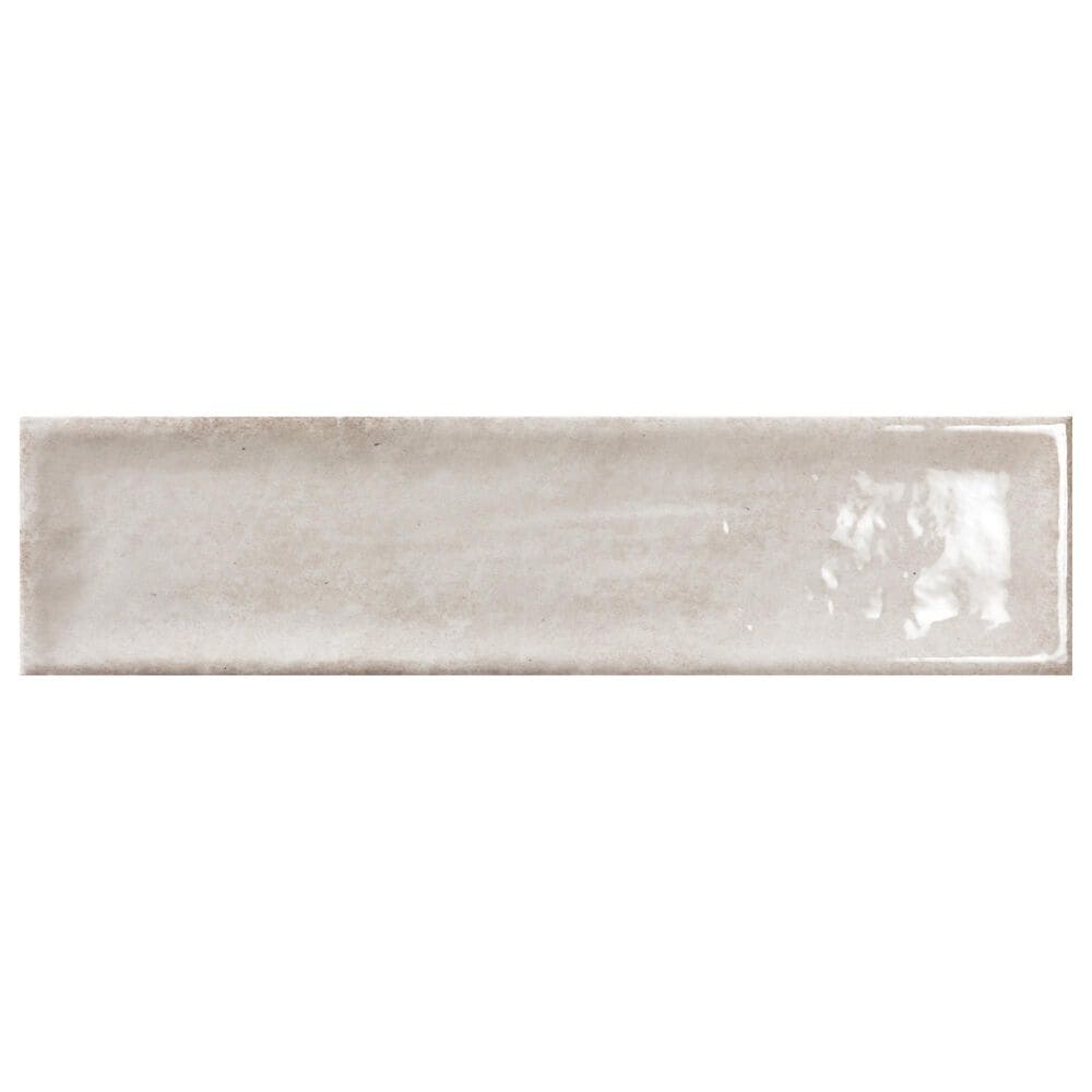 Emser Raku Silver 3" x 12" Ceramic Tile, , large