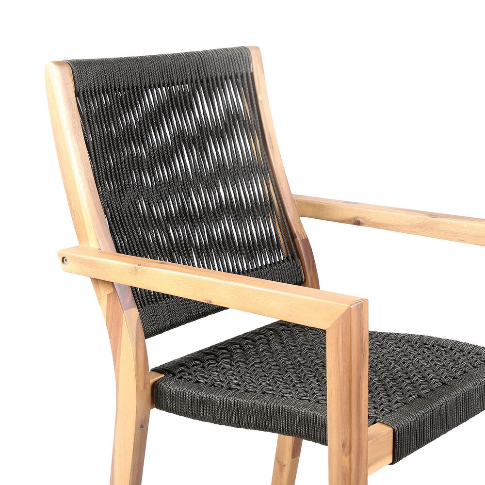 Blue River Madsen Patio Dining Chair in Charcoal/Gray/Eucalyptus &#40;Set of 2&#41;, , large