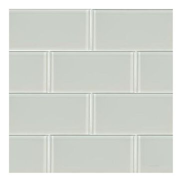 MS International Arctic Ice 12" x 12" Glass Mosaic Sheet, , large