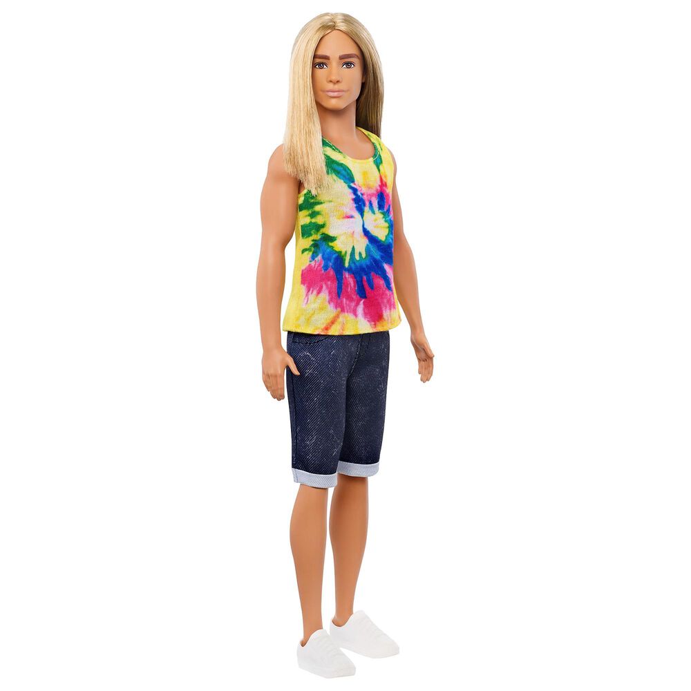 Barbie Ken Fashionistas Doll Wearing Tie-Dye Shirt, , large