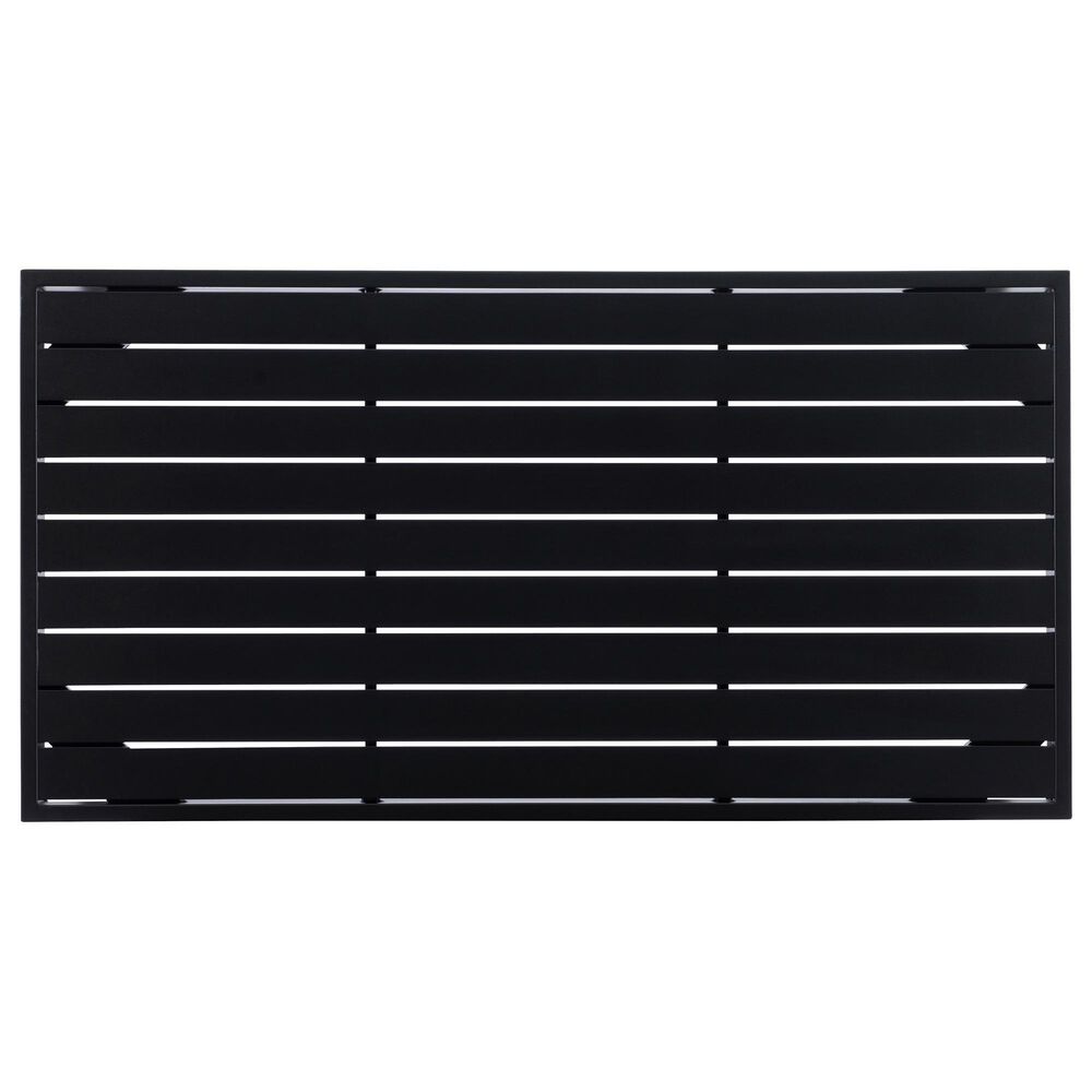 Linon Home Decor Holland Aluminum Coffee Table in Black, , large