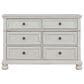 Ashley Robbinsdale 3-Piece T/F Bunk Bed Set in Antique White, , large