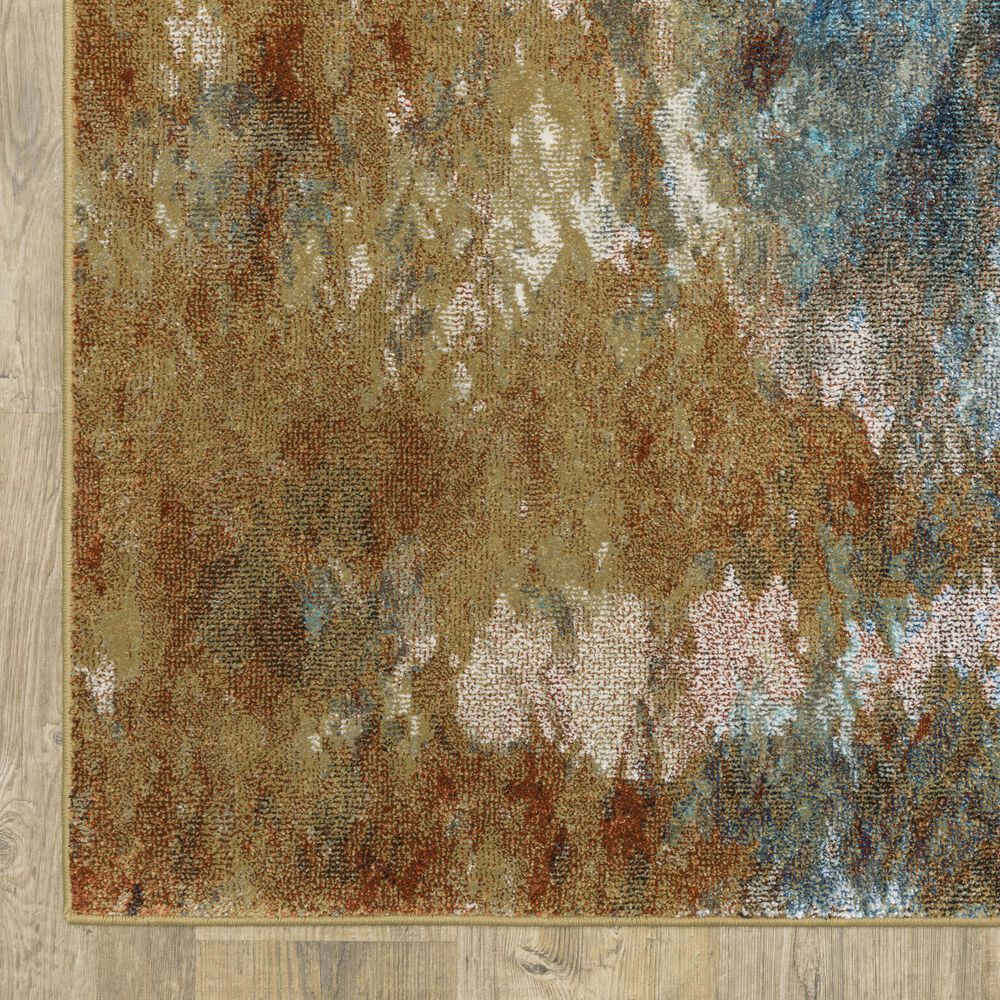 Oriental Weavers Venice Forli 2&#39;3&quot; x 7&#39;6&quot; Blue and Gold Runner, , large