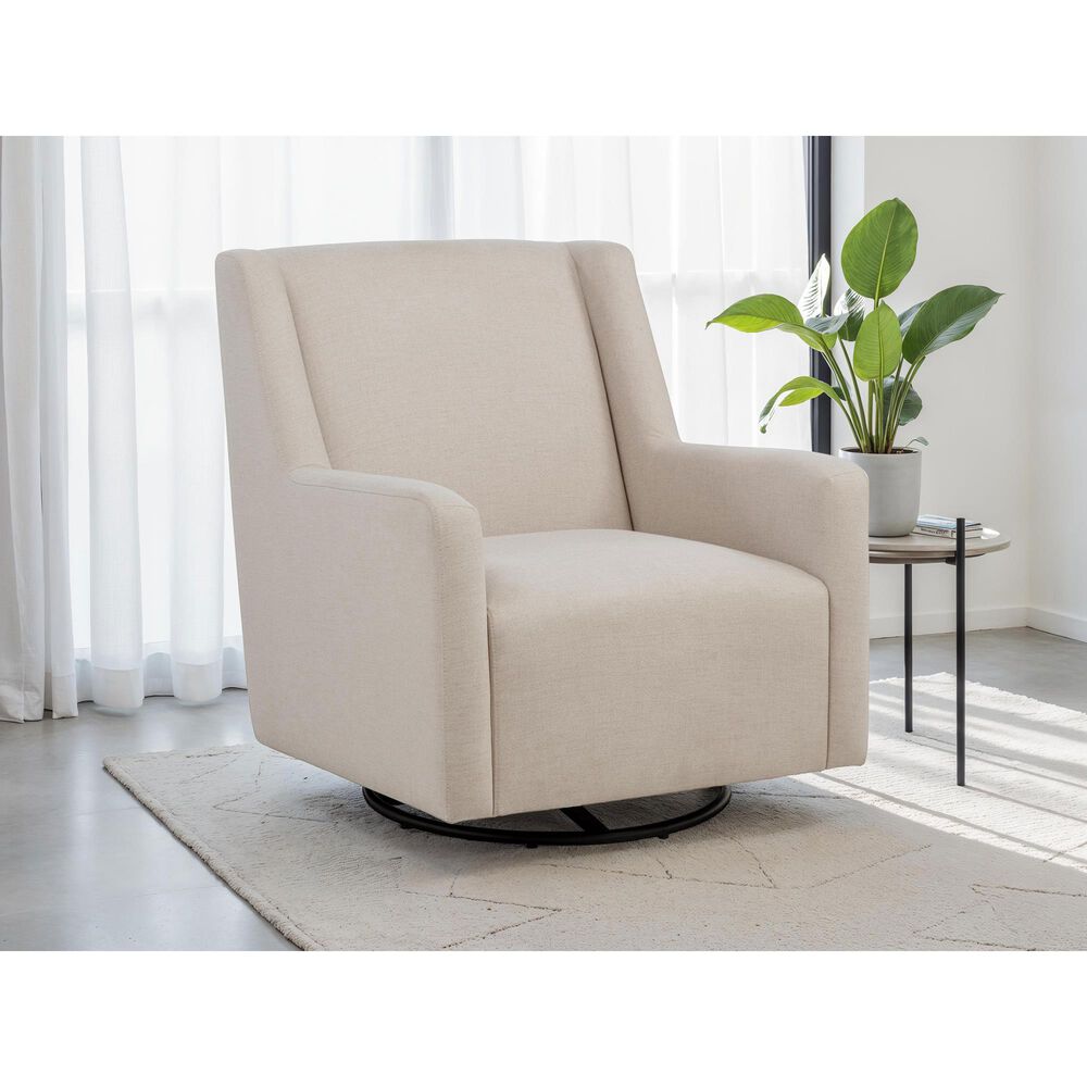 Coaster Sorrel Swivel Glider Arm Chair in Latte, , large