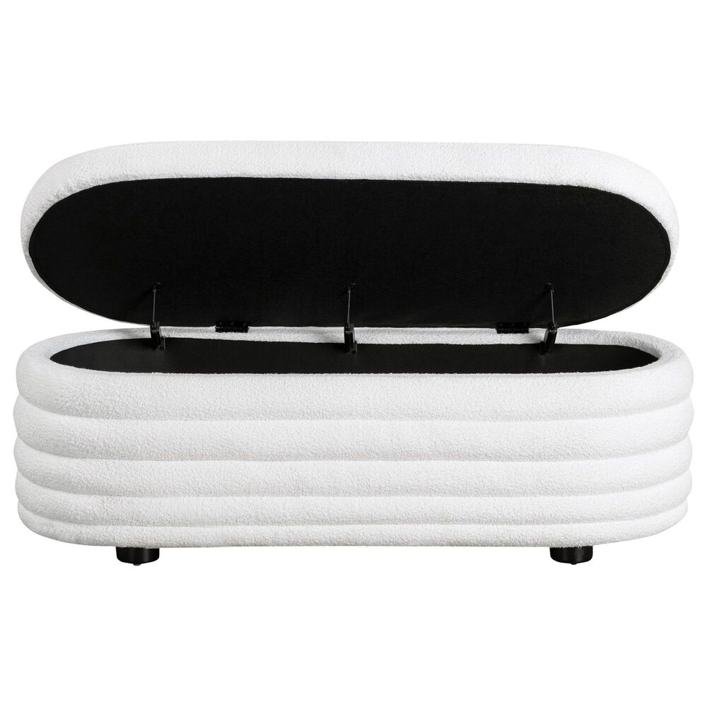 Lifestyle Solutions Lancaster Storage Ottoman in White, , large
