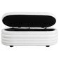 Lifestyle Solutions Lancaster Storage Ottoman in White, , large