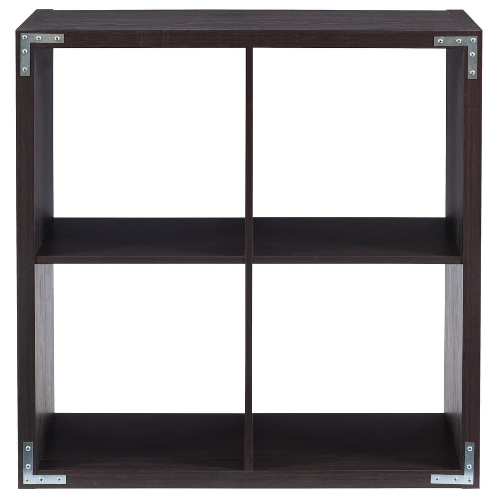 Linon Home Decor Galli 4-Shelf Bookcase in Espresso, , large