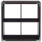Linon Home Decor Galli 4-Shelf Bookcase in Espresso, , large