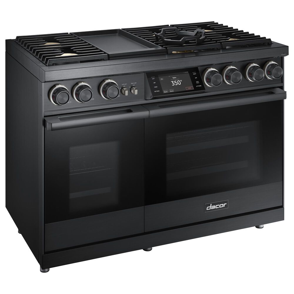 Dacor 48" Professional Dual Fuel Range in Graphite Stainless Steel, , large