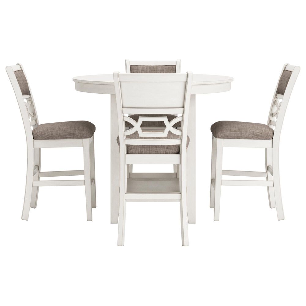 Ashley Erinberg 5-Piece Counter Height Dining Set in Antique White, , large