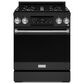 Thor Kitchen Gordon Ramsay 4.55 Cu. Ft. 30" Professional Natural Gas Range with Stainless Steel Handle Kit in Black, , large