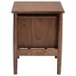 Baxton Studio Alyssa 2-Drawer Nightstand in Walnut Brown, , large