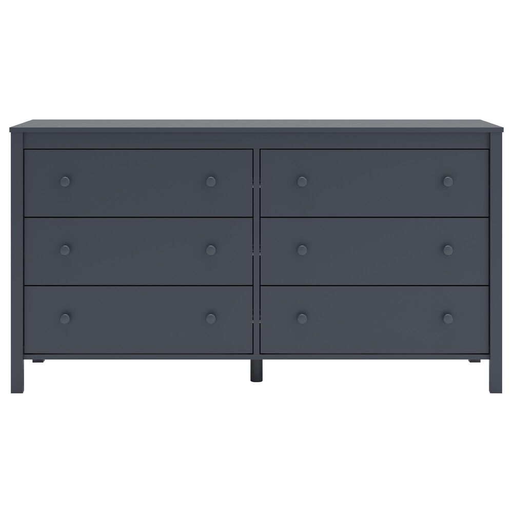 Ashley Simmenfort 6-Drawer Dresser in Navy Blue, , large