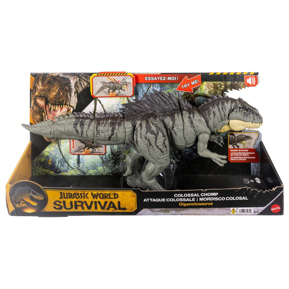 Jurassic World Colossal Chomp Giganotosaurus Action Figure, , large