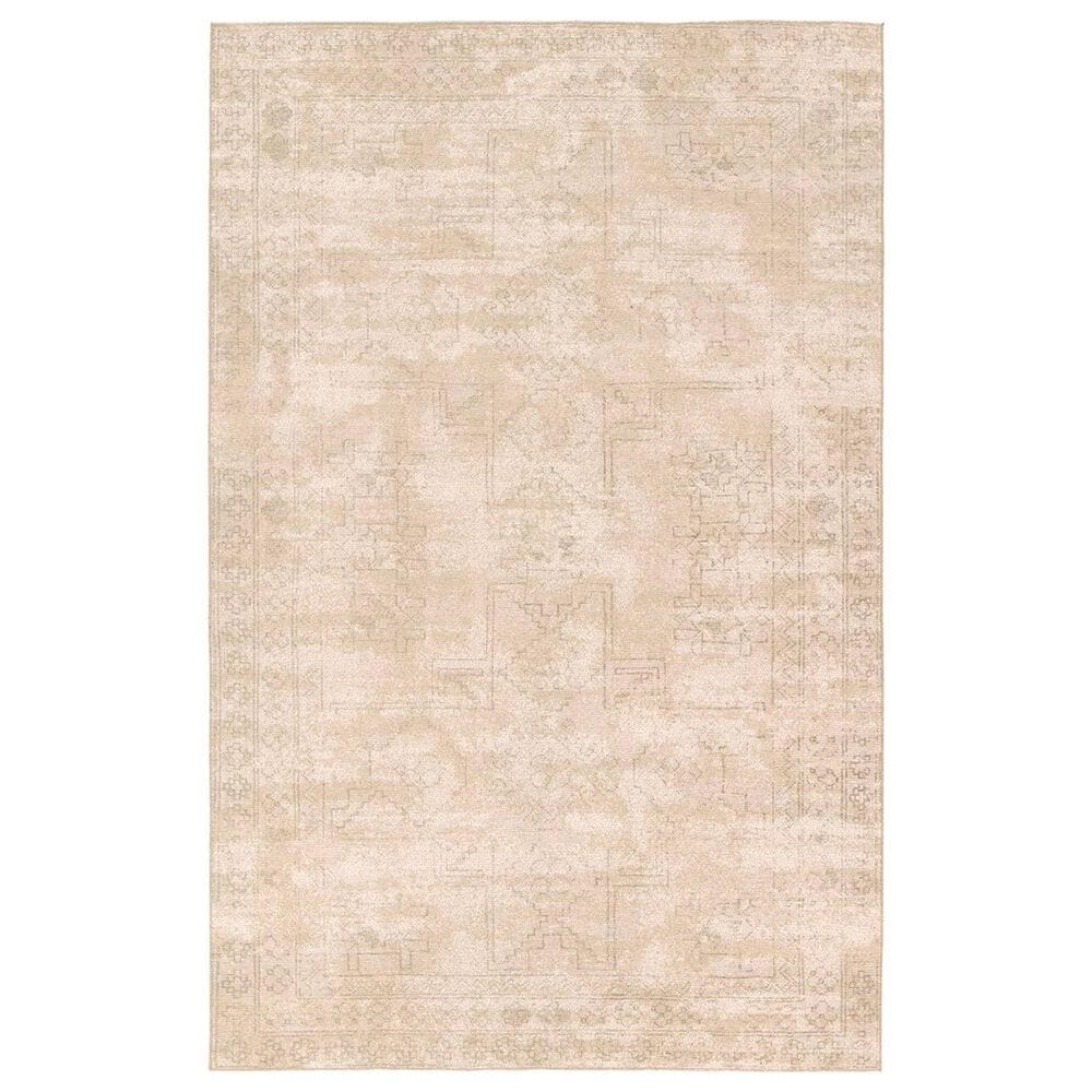 Jaipur Edage Tegona 2"6" x 8" Smoke Gray, Shell, Frappe and Malt Ball Runner, , large
