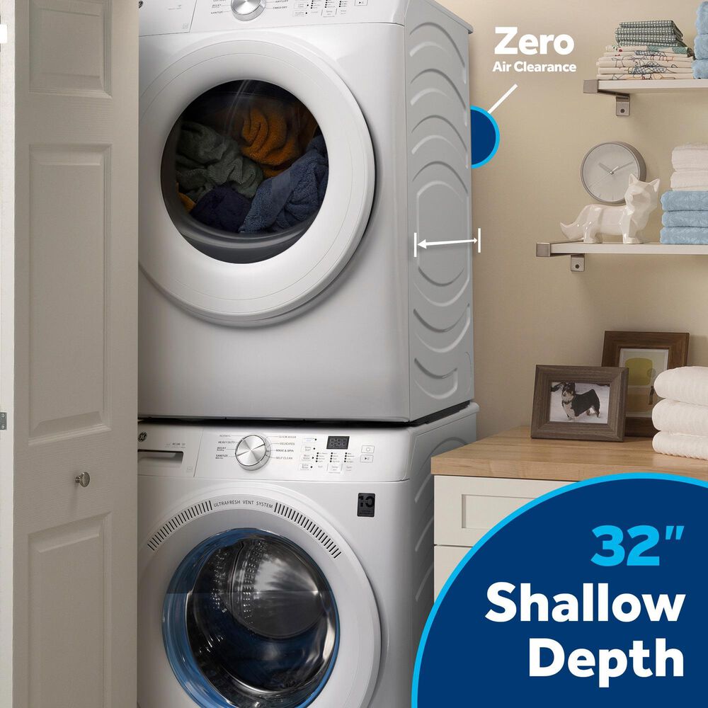 GE Appliances 4.6 Cu. Ft. Smart Front Load Washer with UltraFresh Vent System in White, , large