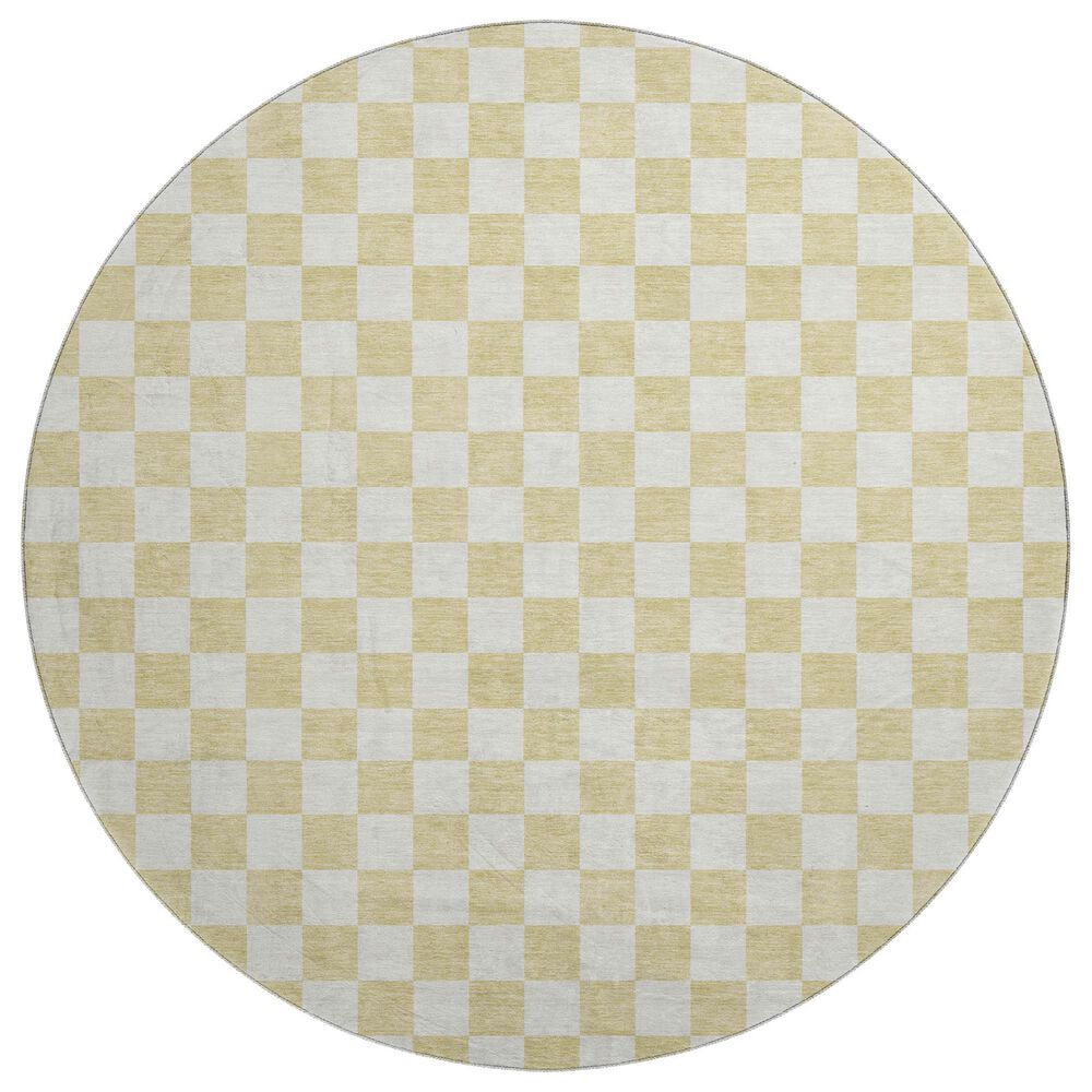 Dalyn Rug Company The Reserve TR7 Wheat 8" Round Indoor/Outdoor Area Rug, , large
