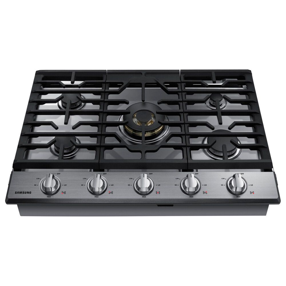Samsung Bespoke 30&quot; Single Electric Wall Oven with Convection in Stainless Steel &amp; 30&quot; Gas Cooktop in Stainless Steel, , large