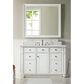 James Martin Vanities Bristol 48" Single Bathroom Vanity in Bright White with 3 cm Eternal Jasmine Pearl Quartz Top and Rectangular Sink, , large