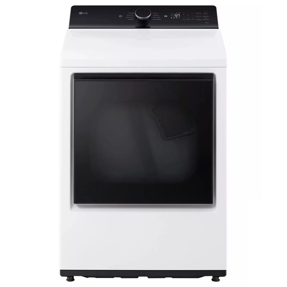 LG 5.3 Cu. Ft. Top Load Washer and 7.3 Cu. Ft. Gas Dryer with AI Sensing in Alpine White, , large