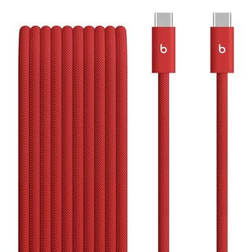 Beats 240W 10" USB-C to USB-C Braided Cable in Rapid Red, , large