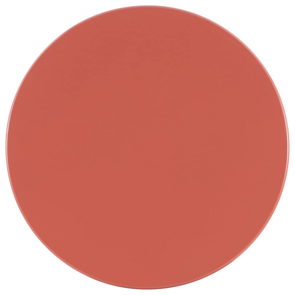Linon Home Decor Aura Round Side Table in Coral, , large