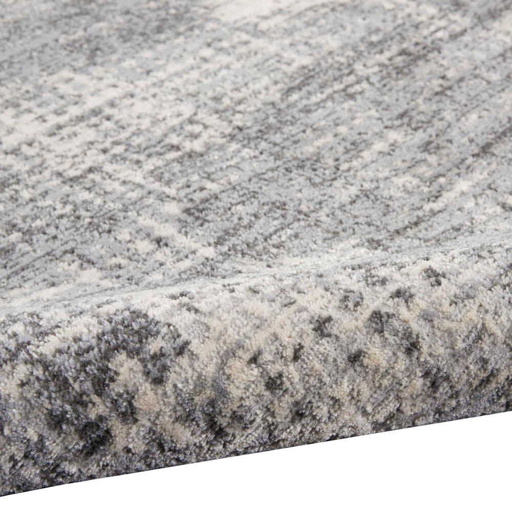 Nourison Rush CK953 2&#39;3&quot; x 10&#39; Grey and Beige Runner, , large