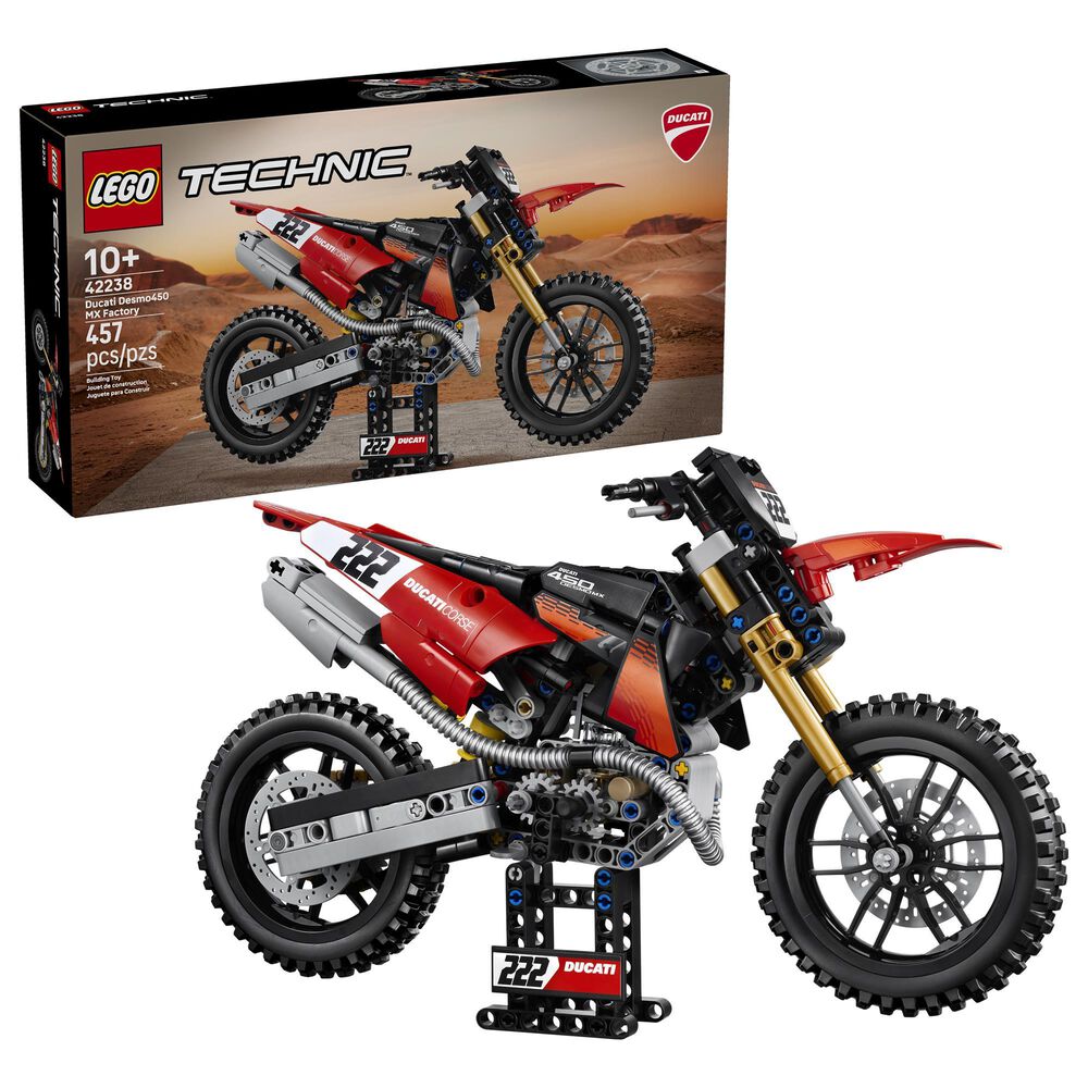 LEGO Technic Ducati Desmo450 MX Factory Motorcycle Building Set, , large