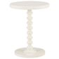 Linon Home Decor Aurora Round Side Table in Off White, , large