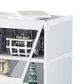 HOMLUX 3-Tier Storage Cabinet with Adjustable Shelves in White, , large