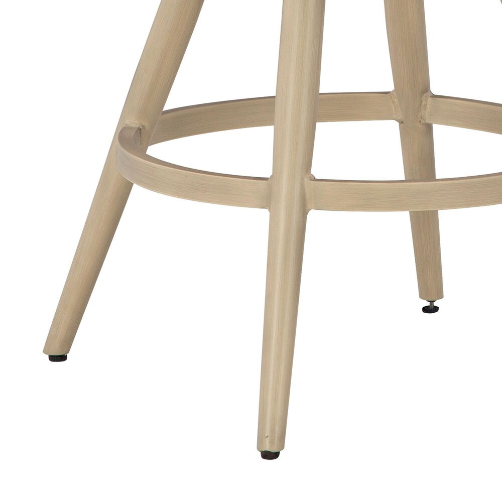 Ashley Seton Creek Patio Bar Stool with Cushion in Beige and Gray (Set of 2), , large