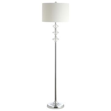 Safavieh Lottie Floor Lamp in White and Chrome, , large
