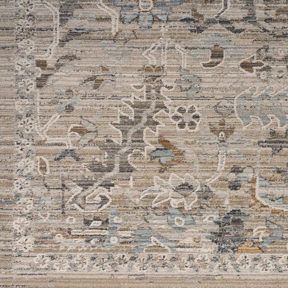 Nourison Lynx LNX02 2&#39;3&quot; x 12&#39; Ivory and Taupe Runner, , large