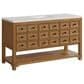 James Martin Malibu 60" Single Bathroom Vanity in Amber Birch with 3 cm Eternal Jasmine Pearl Quartz Top and Rectangular Sink, , large
