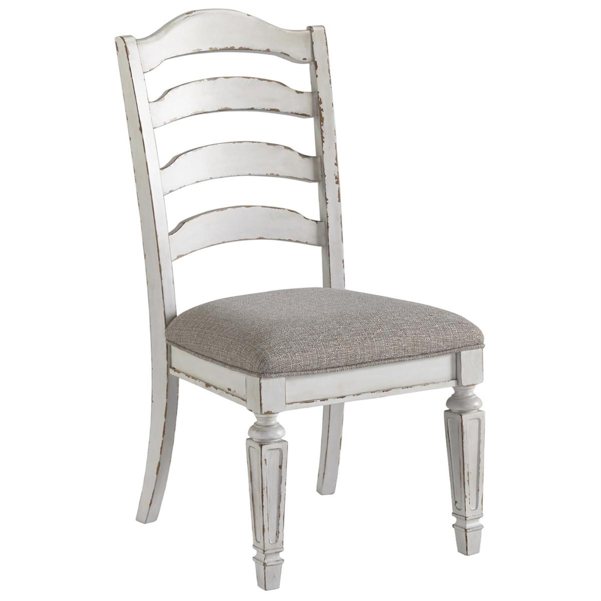 Signature Design by Ashley Realyn Upholstered Dining Chair in Chipped White NFM