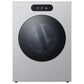LG 5.8 Cu. Ft. Smart Front Load Washer and 9.0 Cu. Ft. Gas Dryer in Brushed Platinum Steel, , large