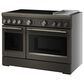 KitchenAid 6.3 Cu. Ft. Freestanding Commercial-Style Induction Range with Griddle in Black Ore, , large