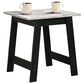 HOMLUX 19" End Table with Faux Marble Top in Black, , large