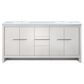 Lexora Home Lafarre 72" Double Bathroom Vanity in White with 2 cm White Quartz Top and Rectangular Sinks, , large