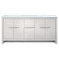 Lexora Home Lafarre 72" Double Bathroom Vanity in White with 2 cm White Quartz Top and Rectangular Sinks, , large