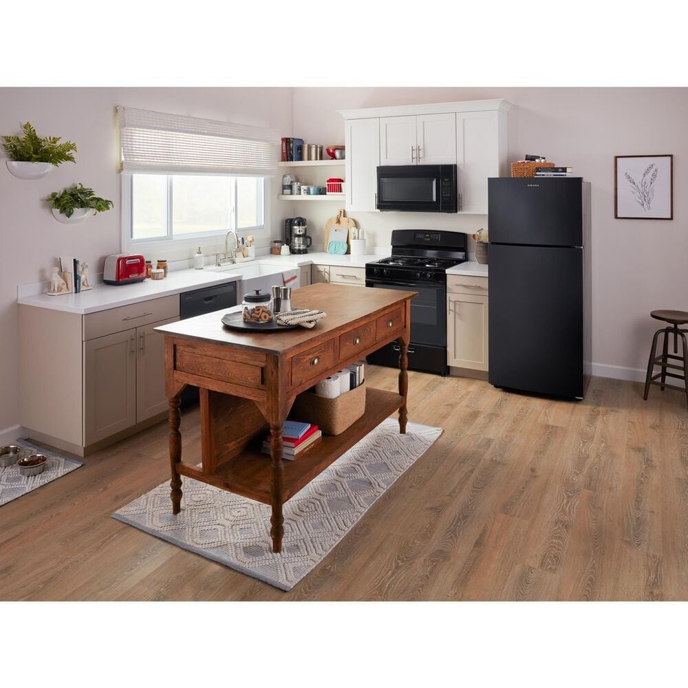Amana 19 Cu. Ft. Wide Top-Freezer Refrigerator in Black, , large