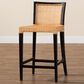 Baxton Studio Lingga Counter Stool in Dark Brown, , large