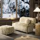 Jennifer Taylor Home Enchante Accent Ottoman in Taupe Beige, , large