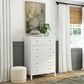 Butler Specialty Company Nora 5-Drawer Tall Dresser in Smooth White, , large