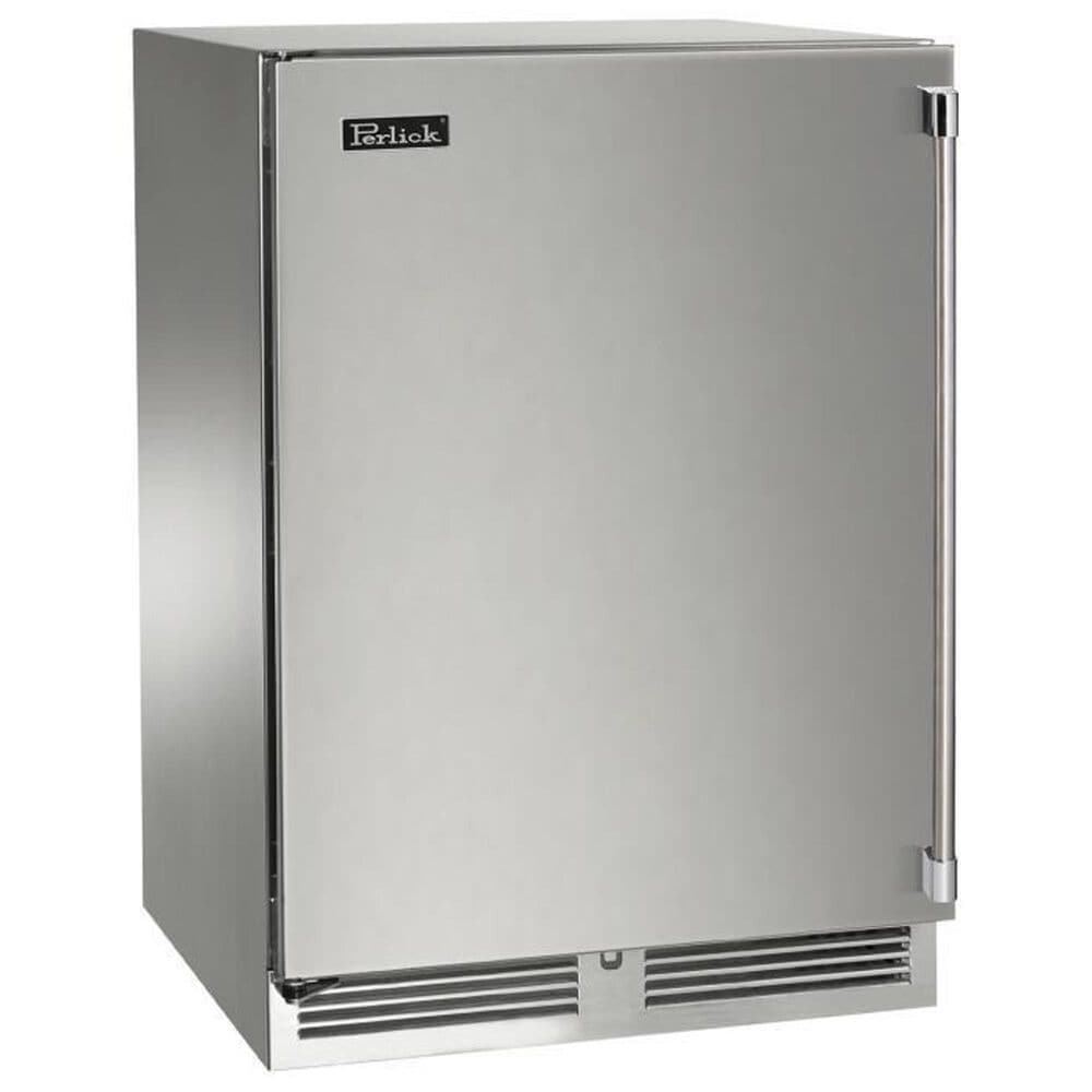 Perlick Marine Signature Series 5.2 Cu. Ft. Dual Zone Wine Reserve with Solid Door and Left Hinge in Stainless Steel, , large
