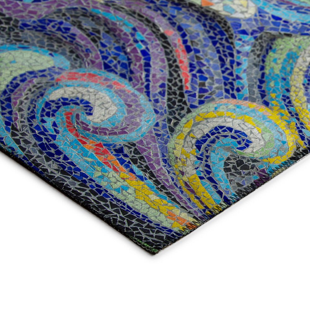 Dalyn Rug Company Seabreeze Abstract 6&#39; x 9&#39; Indigo Area Rug, , large