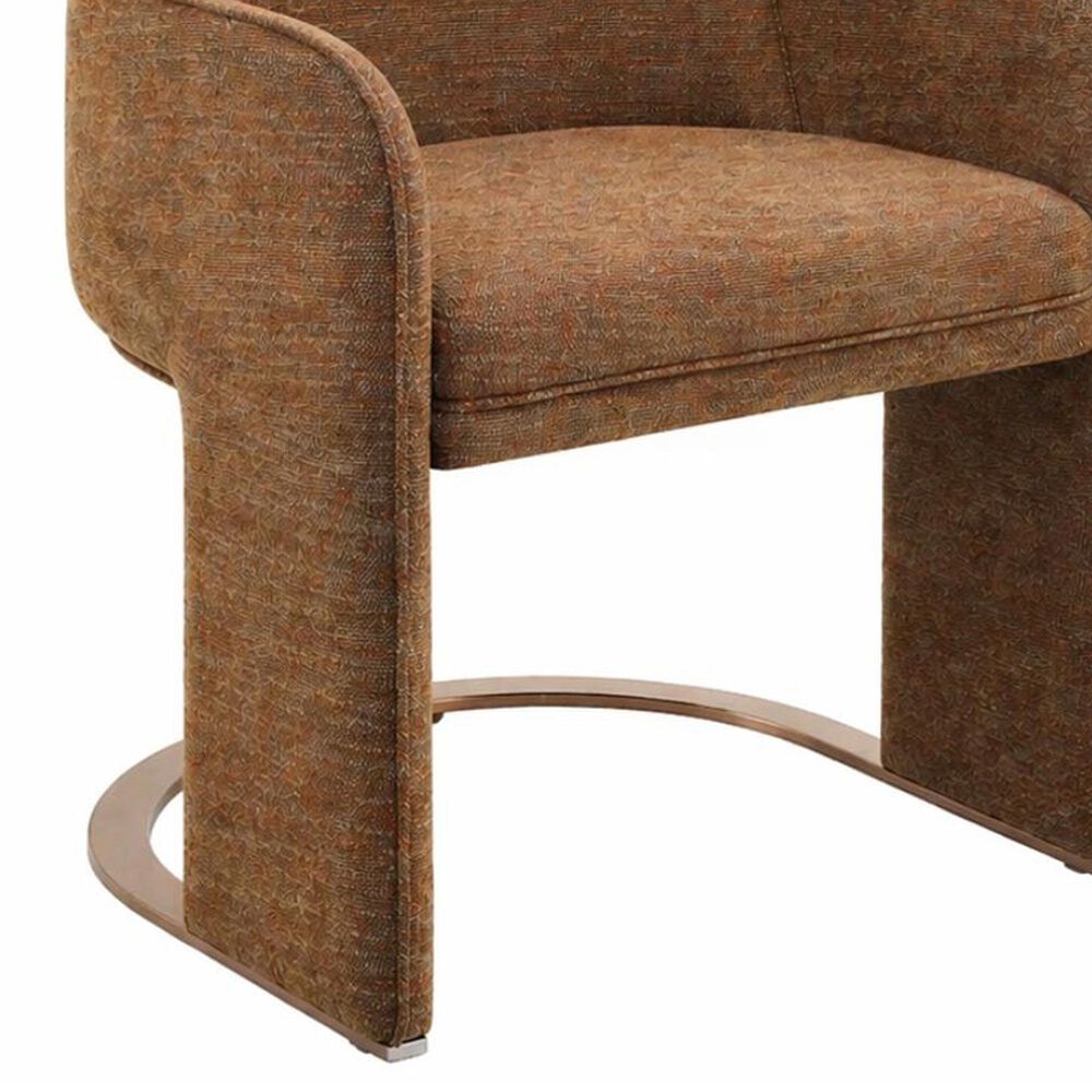 Casabianca Home Brenda Arm Chair in Cinnamon Brown, , large