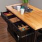 Linon Home Decor Pennfield Kitchen Island in Natural and Black Sand, , large
