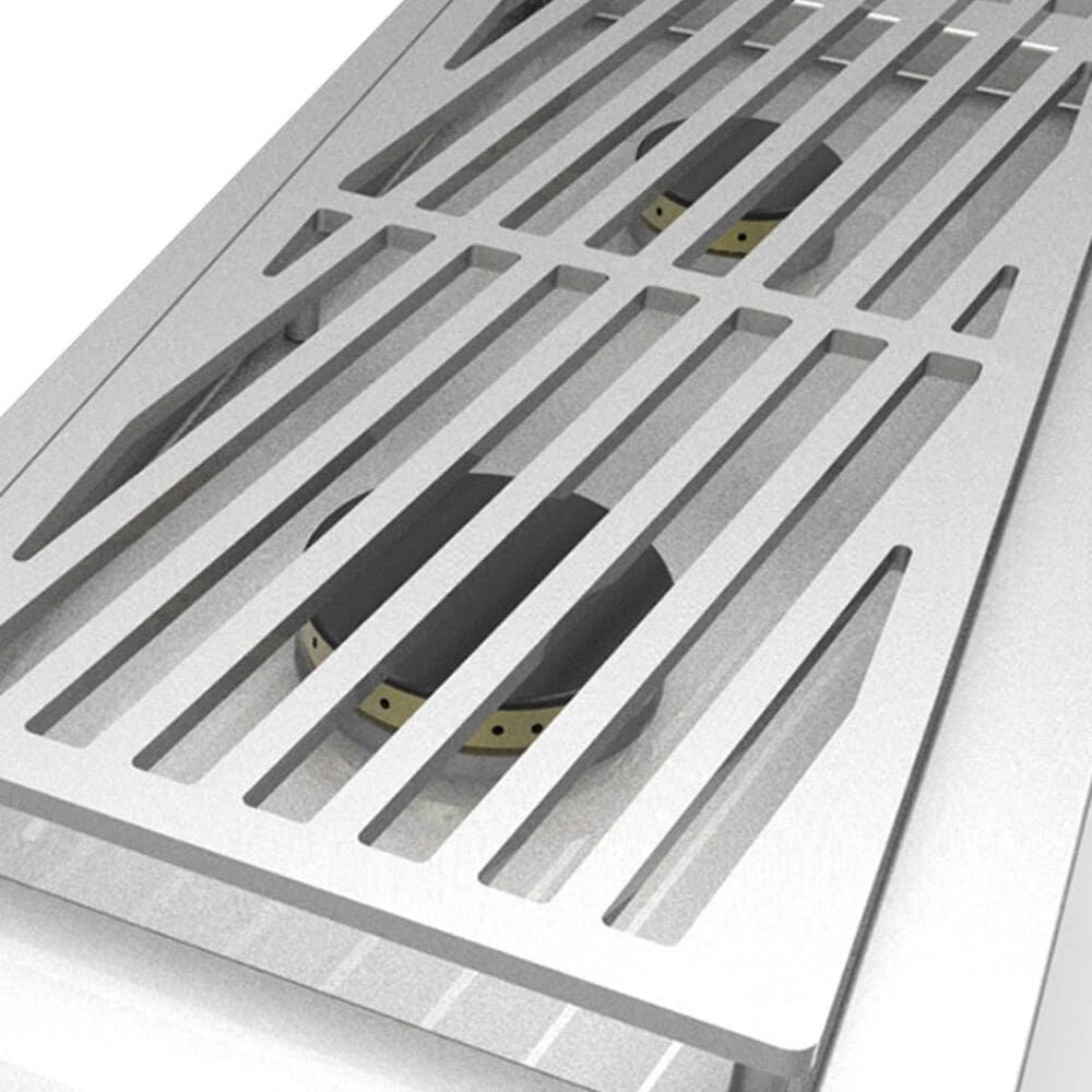 Hestan 12&quot; Built-In Liquid Propane Double Side Burner in Froth White, , large