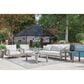 Ashley Hurley Park Patio Sofa in Gray, , large